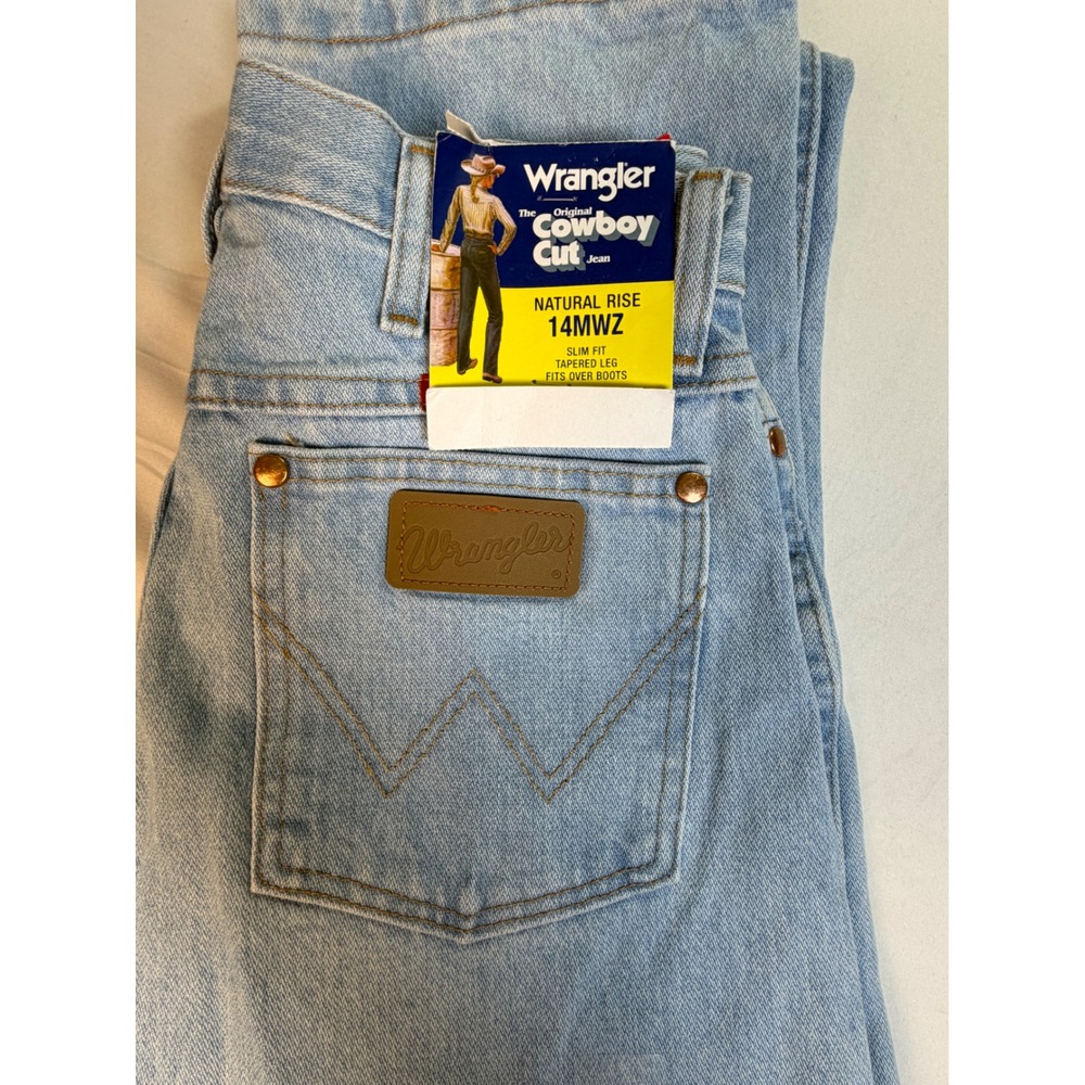 Wrangler Cowboy Cut 14MWZ Natural Rise Slim Jeans Light Wash 7x30
